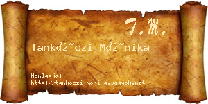Tankóczi Mónika névjegykártya